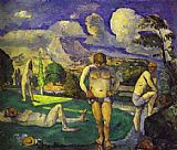 Paul Cezanne Canvas Paintings - The Bathers Resting